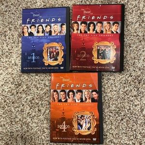 Friends DVDs lot seasons 1,2 & 4.